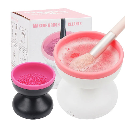 Electric Makeup Brush Cleaner Machine Portable Automatic USB Cosmetic Brush Cleaner Tools For All Size Beauty Makeup Brushes Set - Boutique Beauté & Santé